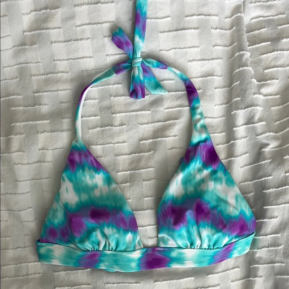 Victoria's Secret Teal and Purple Bikini Top - Picture 1 of 3